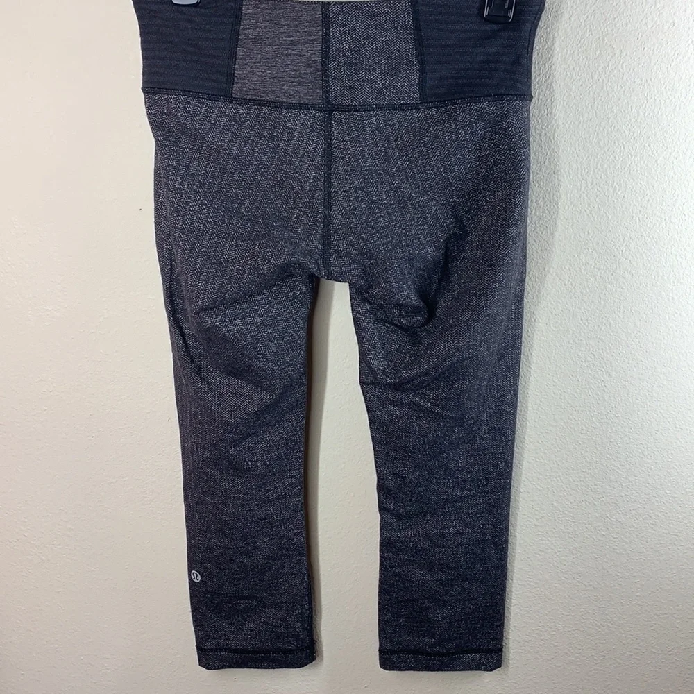 Lululemon Wunder Under Crop III Herringbone 6